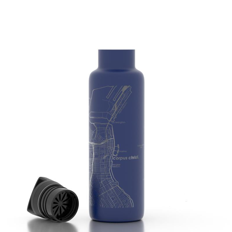 Home Town Map 21 oz Insulated Hydration Bottle - Set of 2