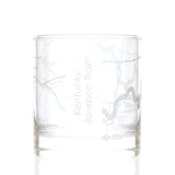 Kentucky Bourbon Trail Map Rocks Glass - Set of 2