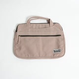 sustainable laptop sleeve with handles in Sand Dune color