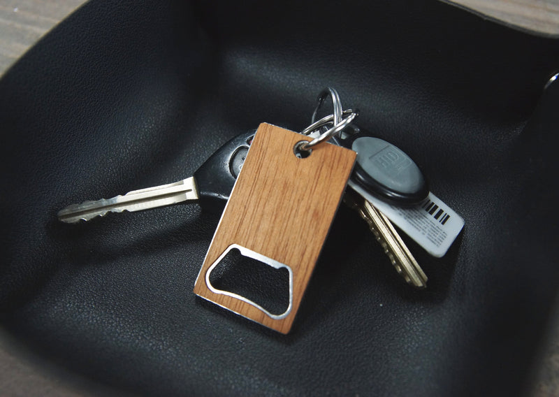 Mahogany Keychain Bottle Opener