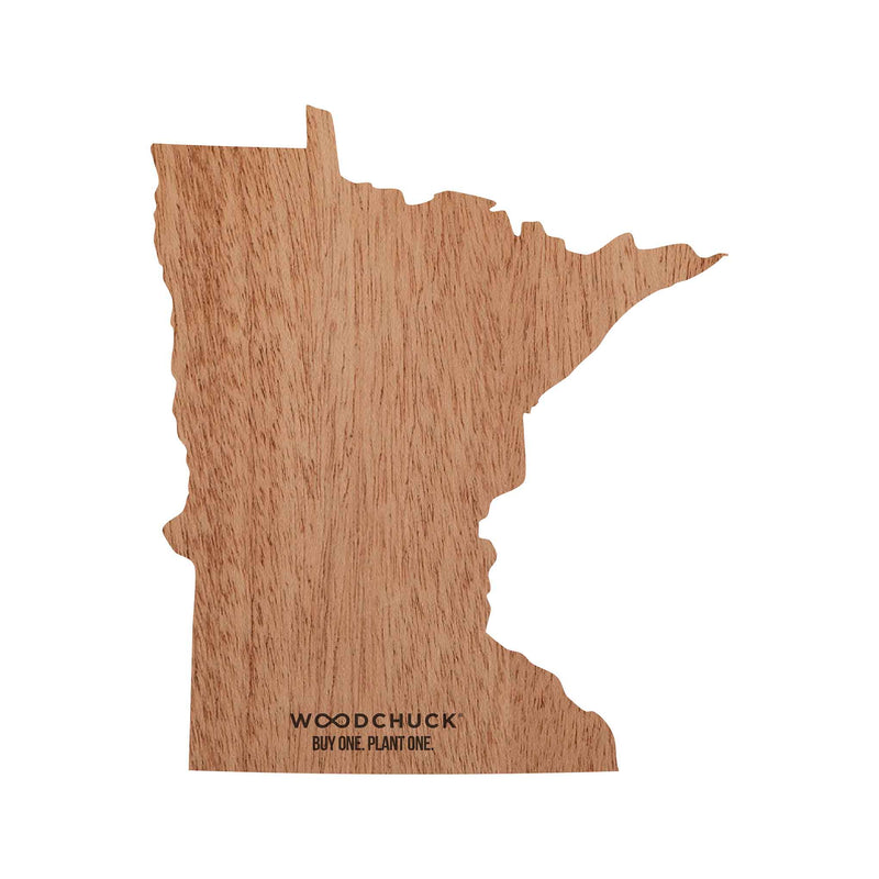 State Shape Wooden Sticker