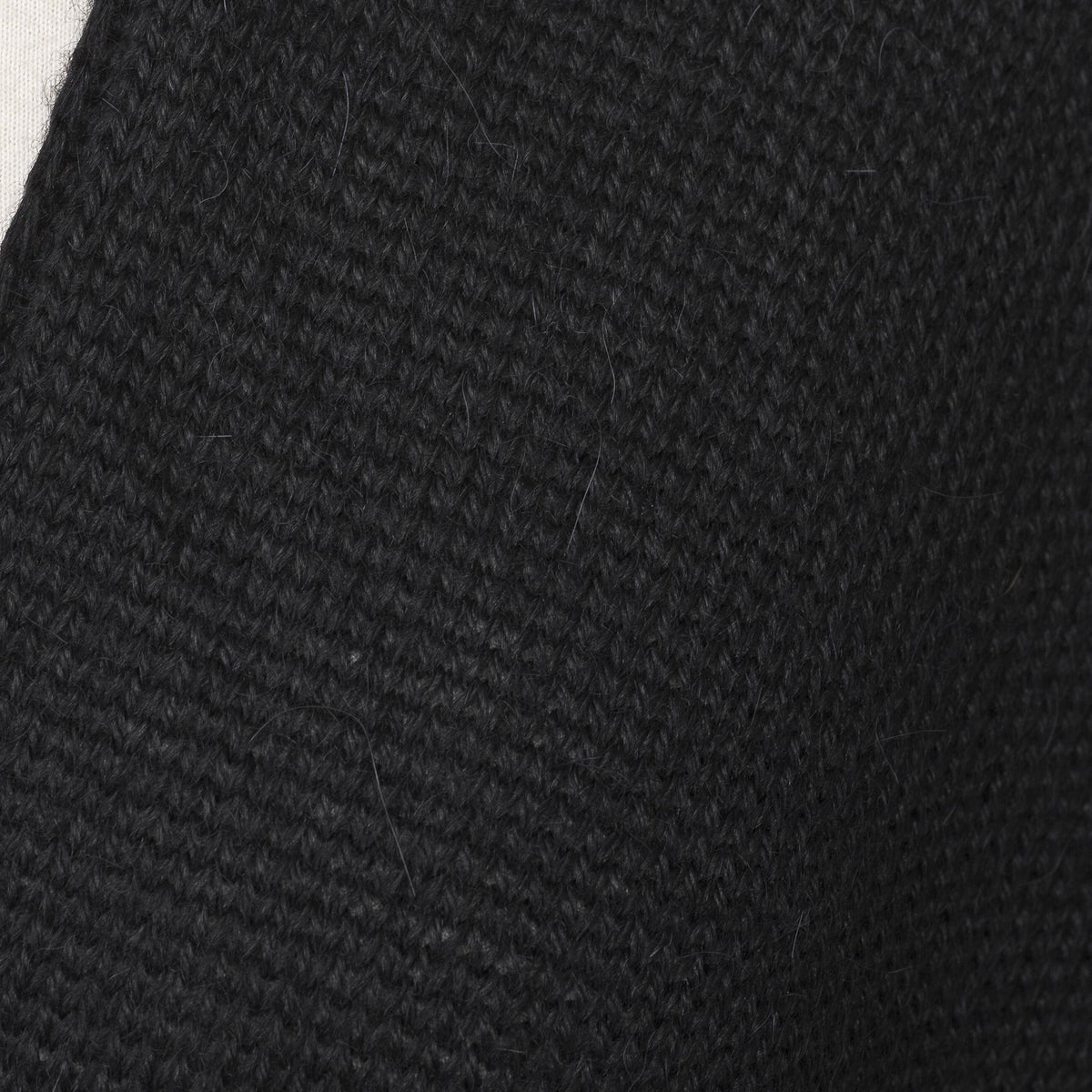 Bold Black Alpaca Blend Wrap