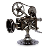 Rustic Film Projector, Auto Parts Sculpture