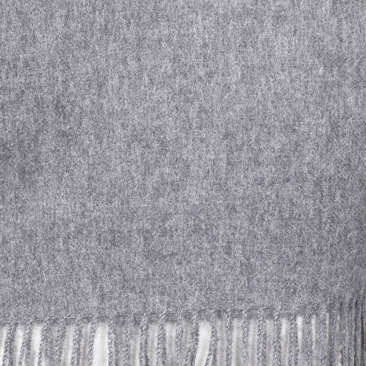Stormy Gray Men'S 100% Alpaca Scarf