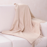 Cozy Beige Alpaca Throw