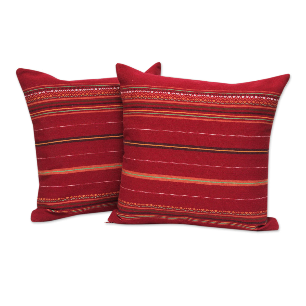 Peruvian Cherry Alpaca Blend Cushion Covers (Pair)