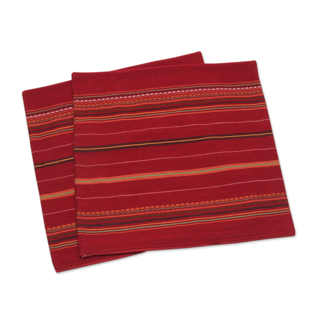 Peruvian Cherry Alpaca Blend Cushion Covers (Pair)