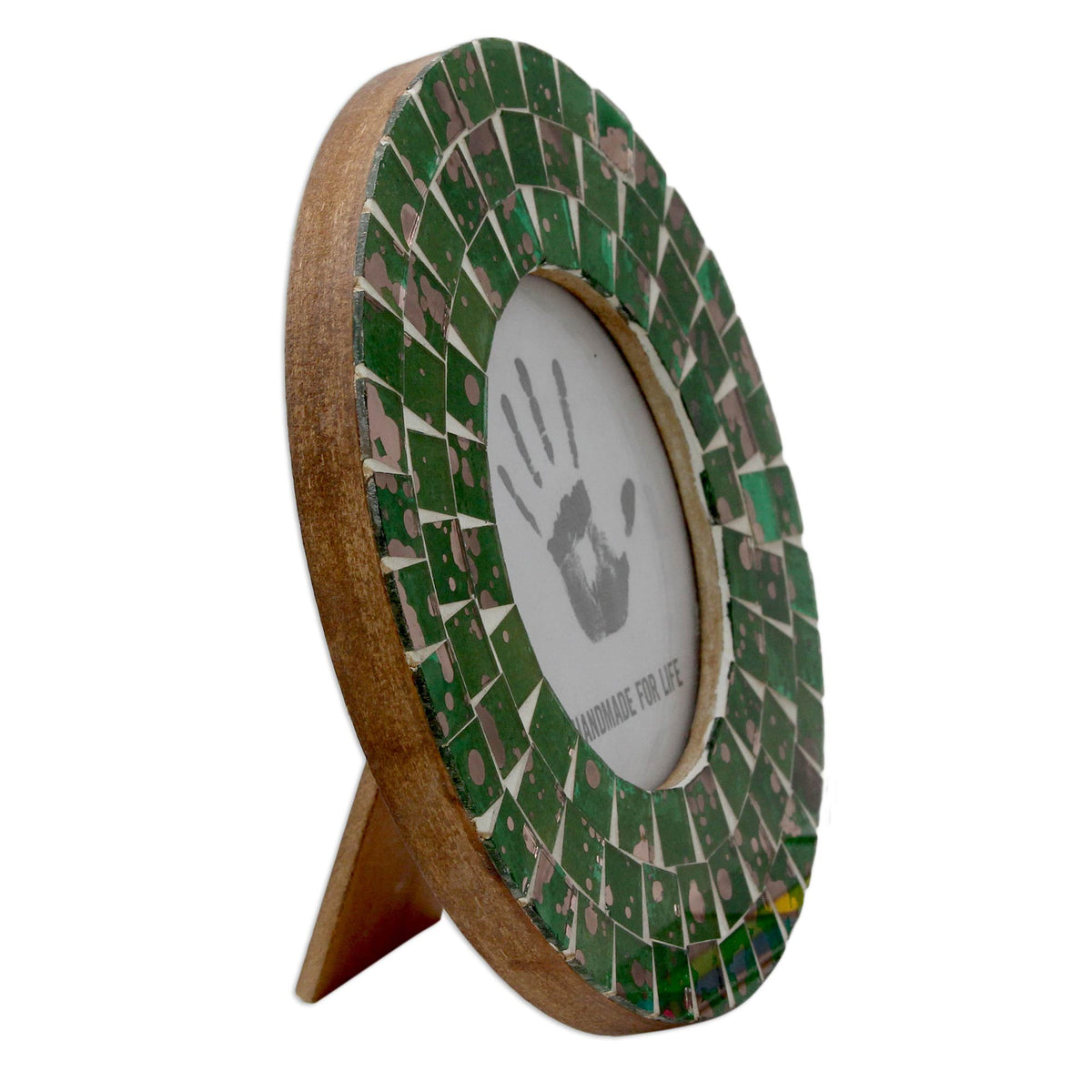 Moradabad Meadows  Glass Mosaic Photo Frame (4X4)