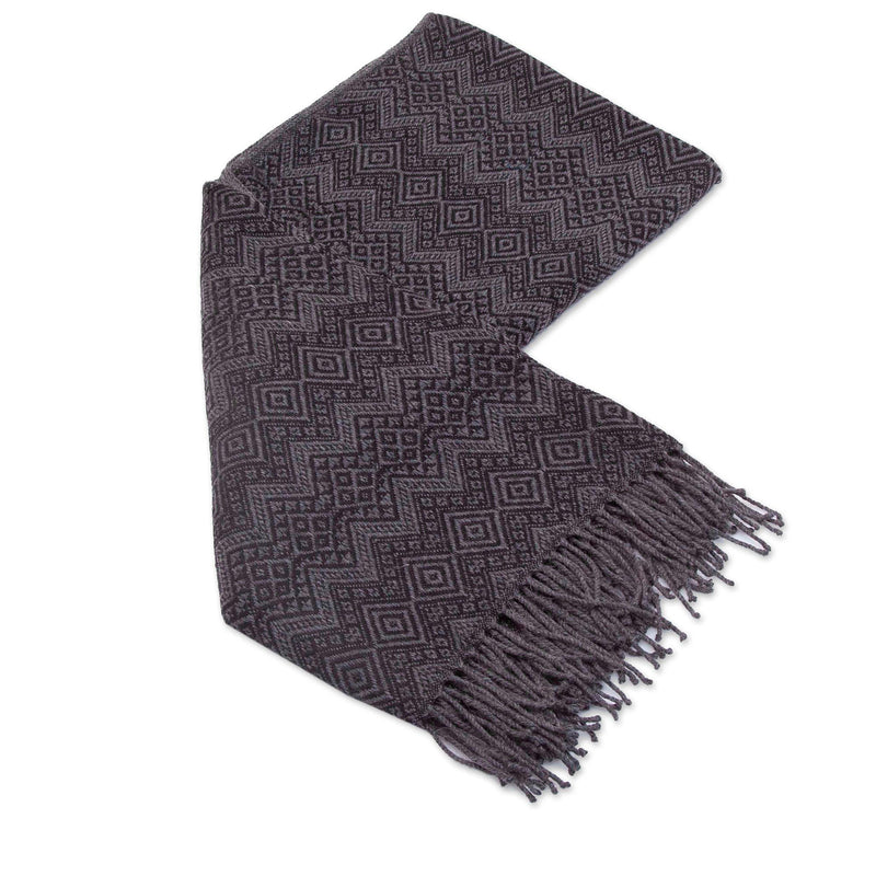 Smokey Black Diamonds Throw Blanket