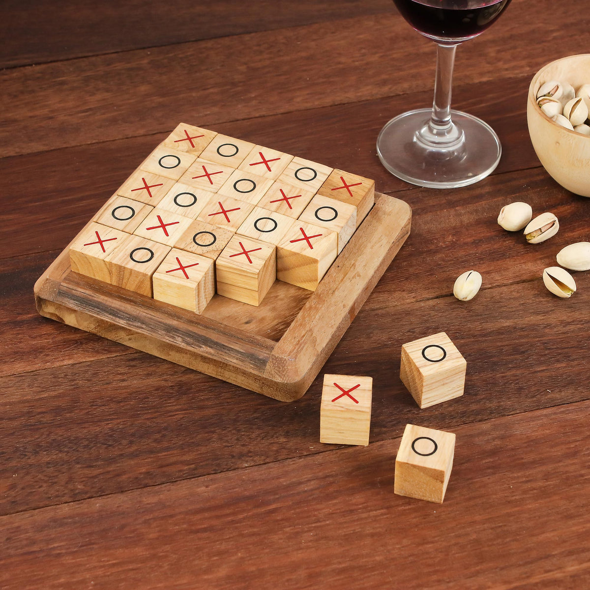 Large Wood Tic-Tac-Toe Board - Extreme Tic-Tac-Toe