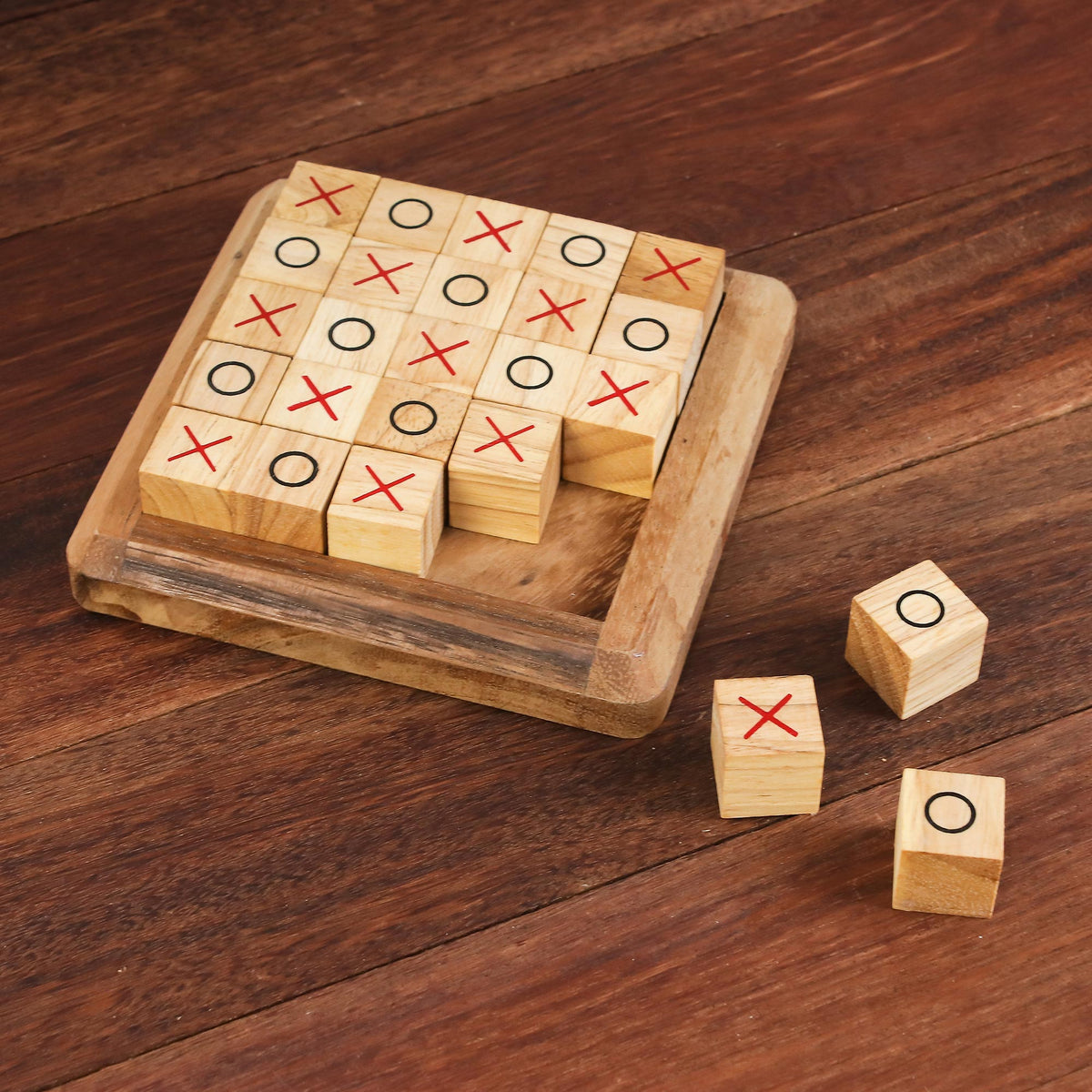 Large Wood Tic-Tac-Toe Board - Extreme Tic-Tac-Toe