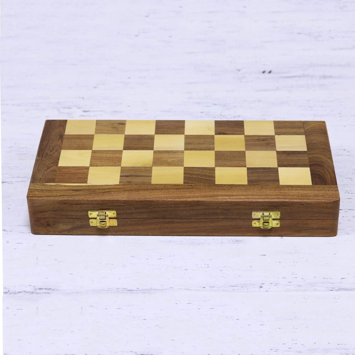 Acacia Wood Lotus Chess Set - Lotus Splendor