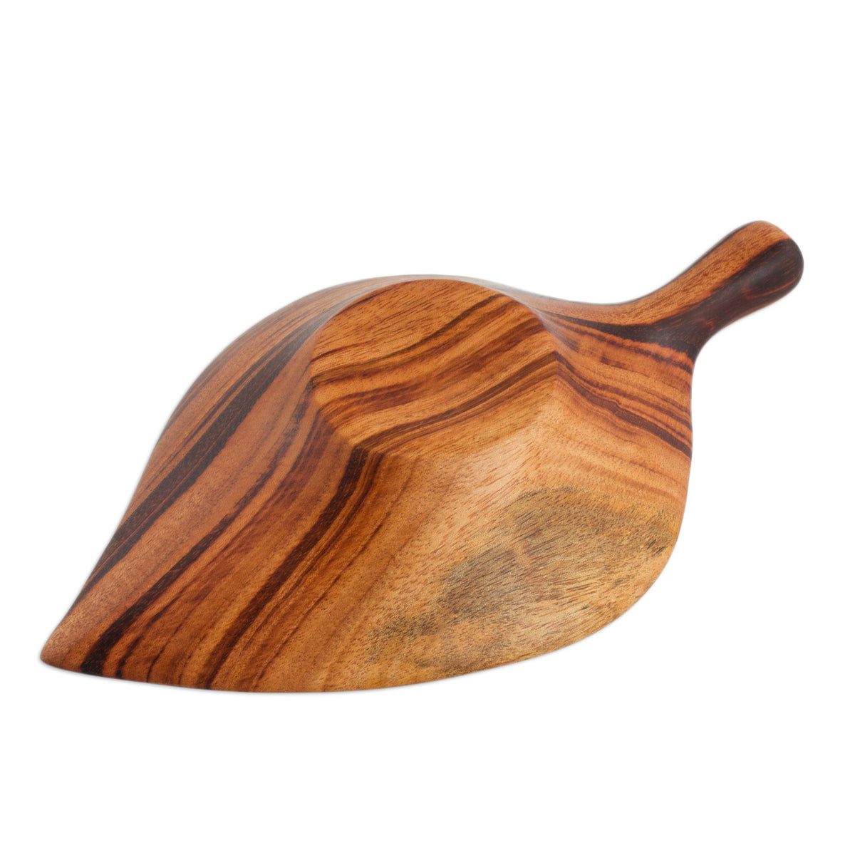 Leaf-Shaped Wood Appetizer Bowl - Jungle Delicacies