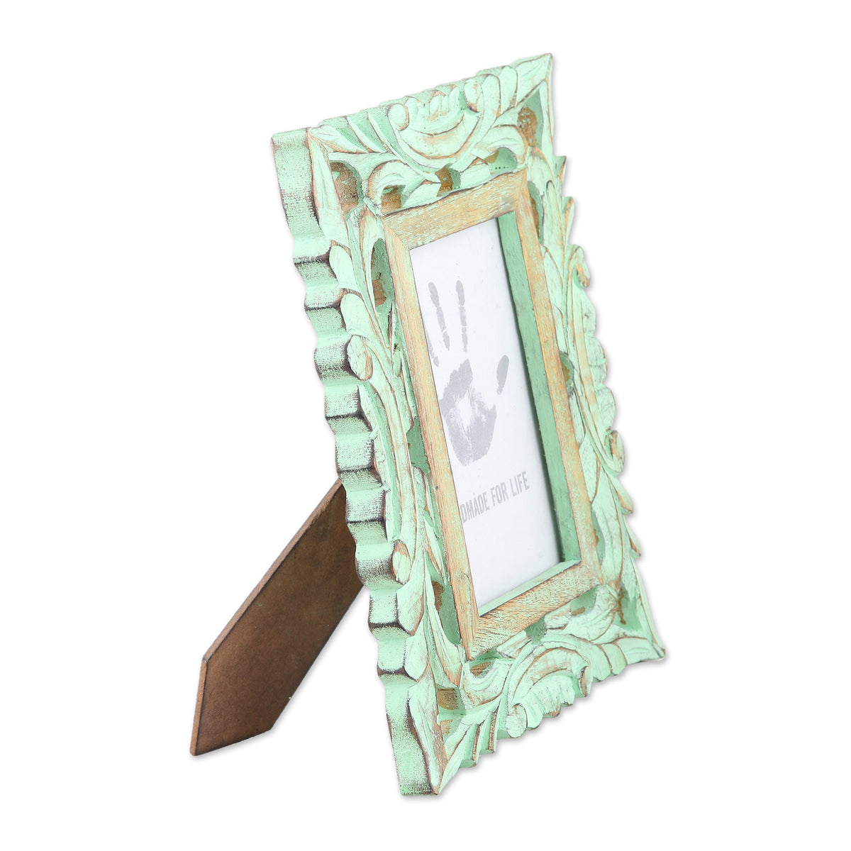 Majestic Leafy Vines  Wood Photo Frame (4X6)
