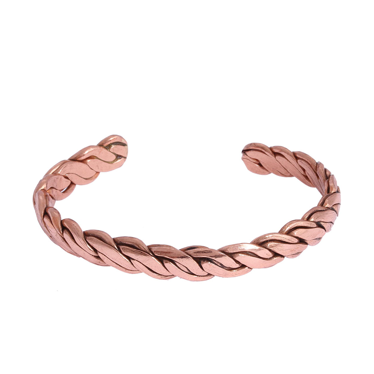 Braided Copper Cuff Bracelet - Brilliant Bond