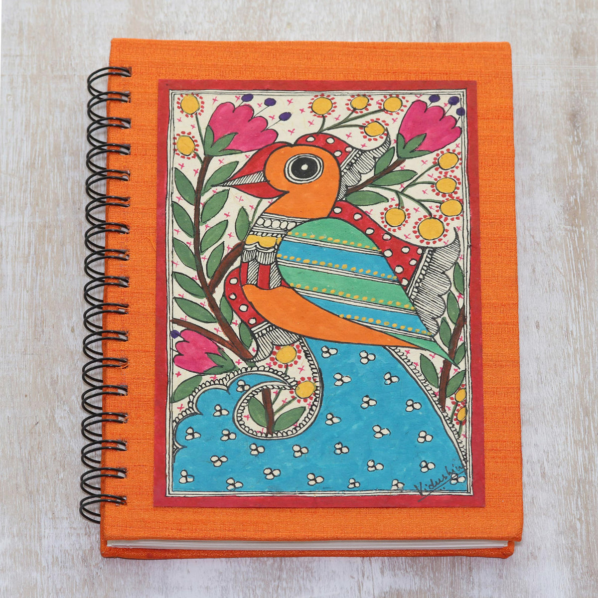 Spring Bliss Madhubani Painting Journal