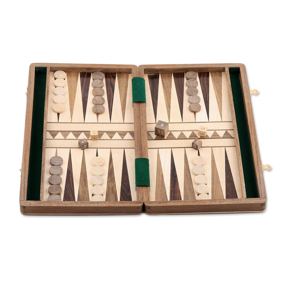 Classic Match Wood Backgammon Set