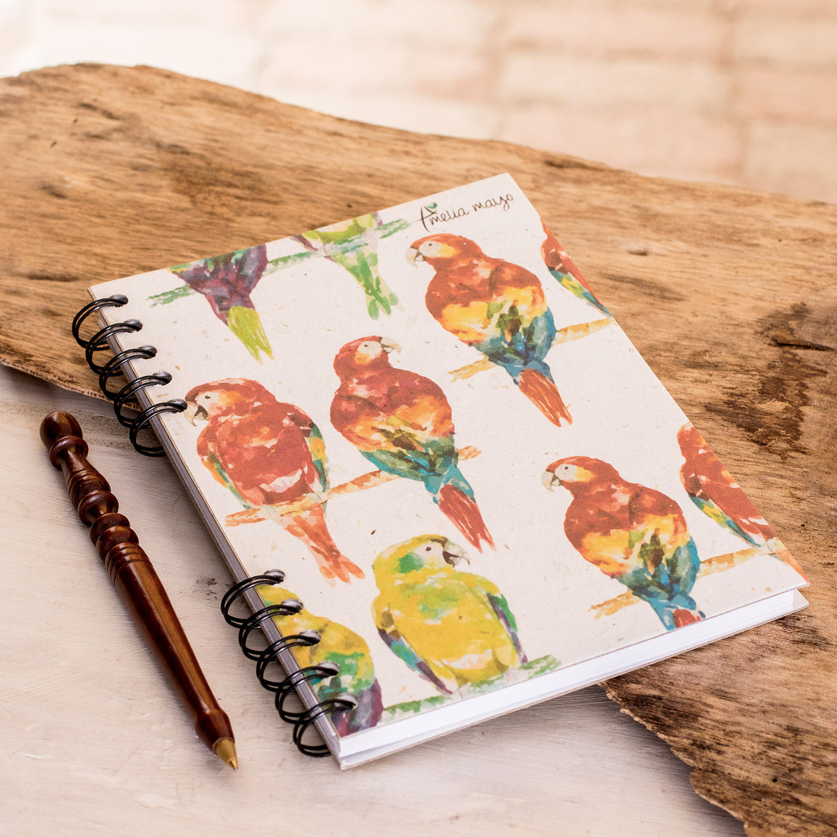 Parrot Colors Sugarcane Paper Journal