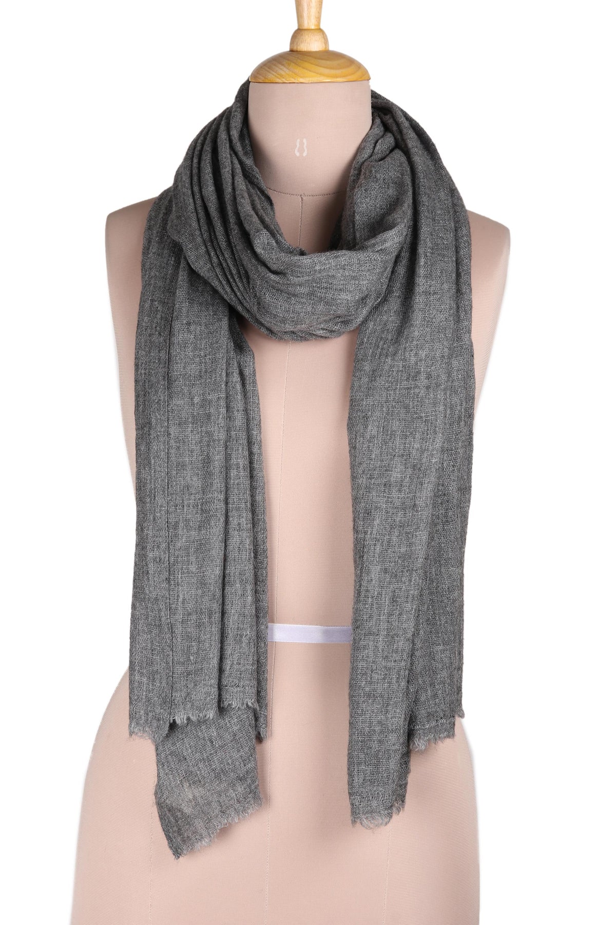 Graphite Grey Allure Wool Shawl