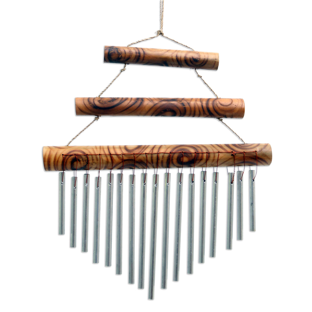 Bamboo and Aluminum Wind Chime - Three Steps