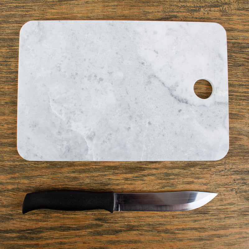 White and Grey Marble Charcuterie Board