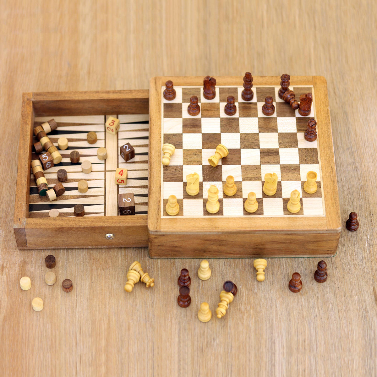 Double Trouble Mini Wood Game Set