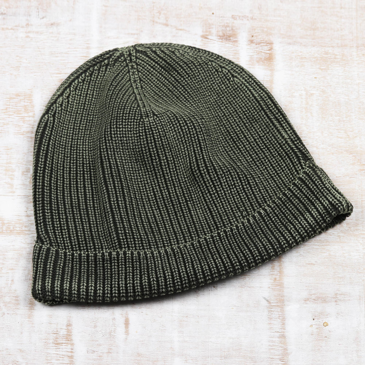Cotton Knitted Hat - Classy Olive