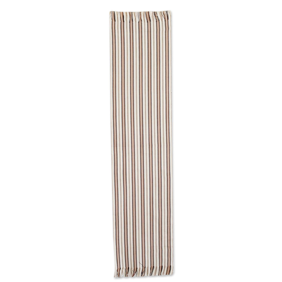 Striped Cotton Table Runner - Nutmeg Stripe