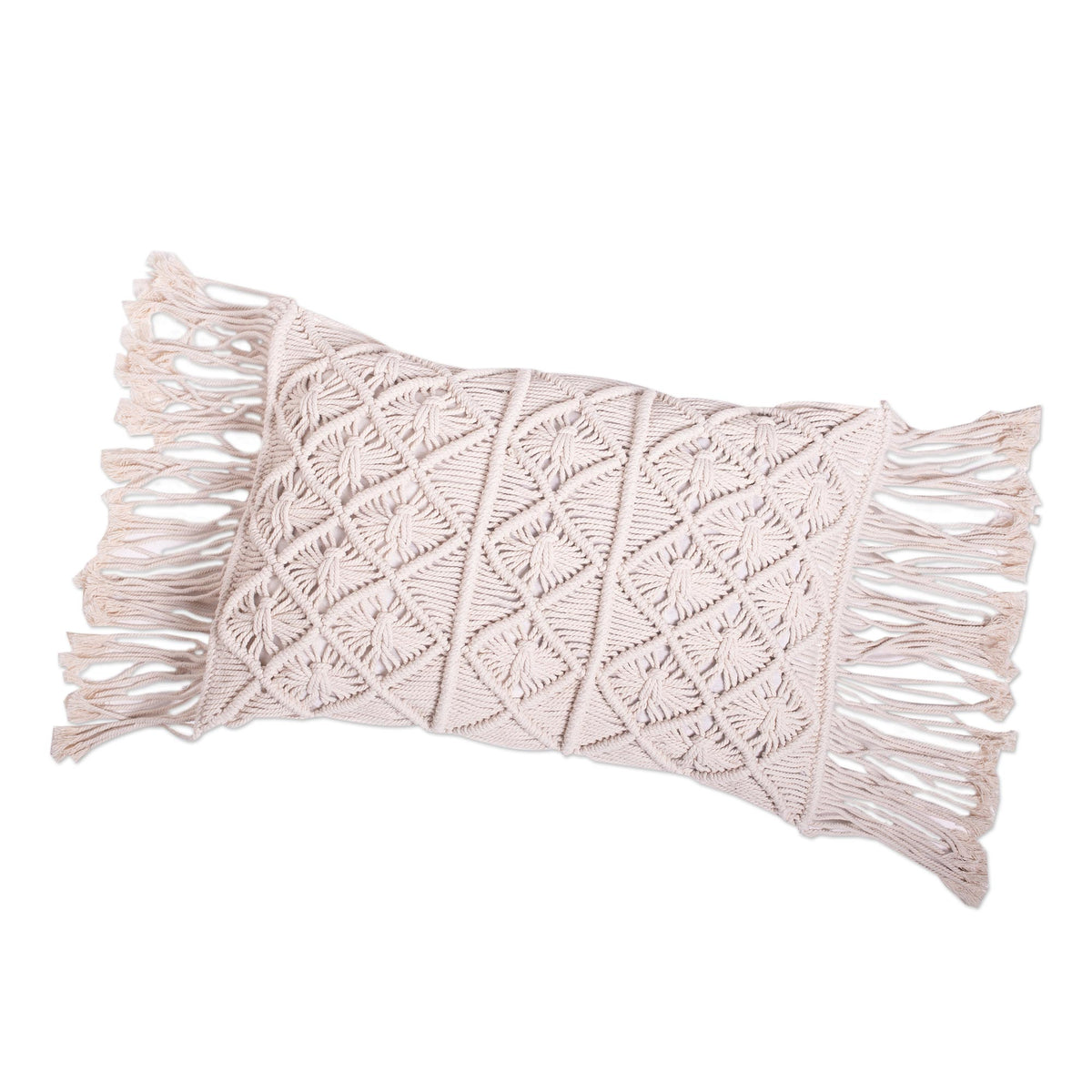 Cotton Macrame Cushion Cover - Cuddle Party