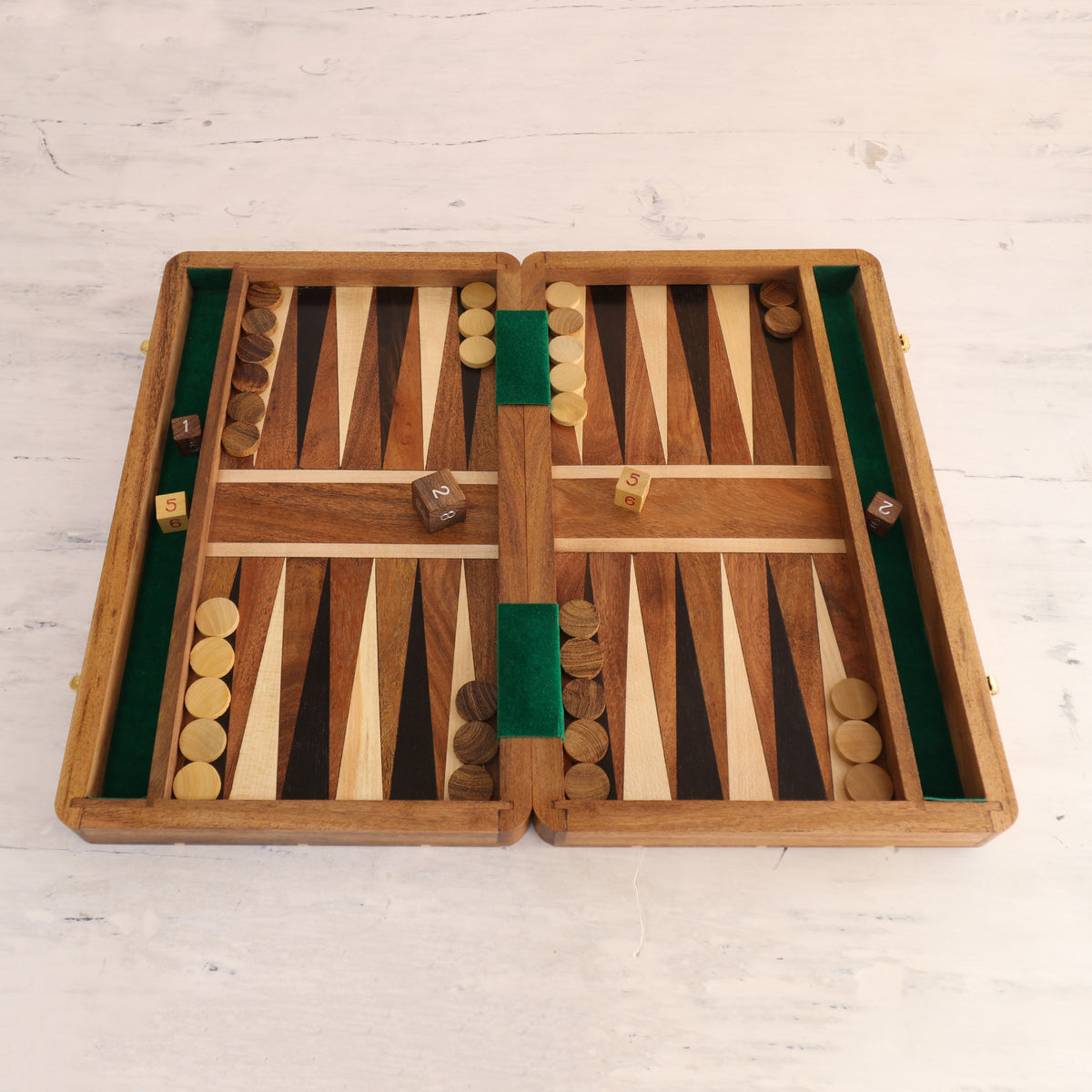 Ancient Fun Wood Backgammon Set