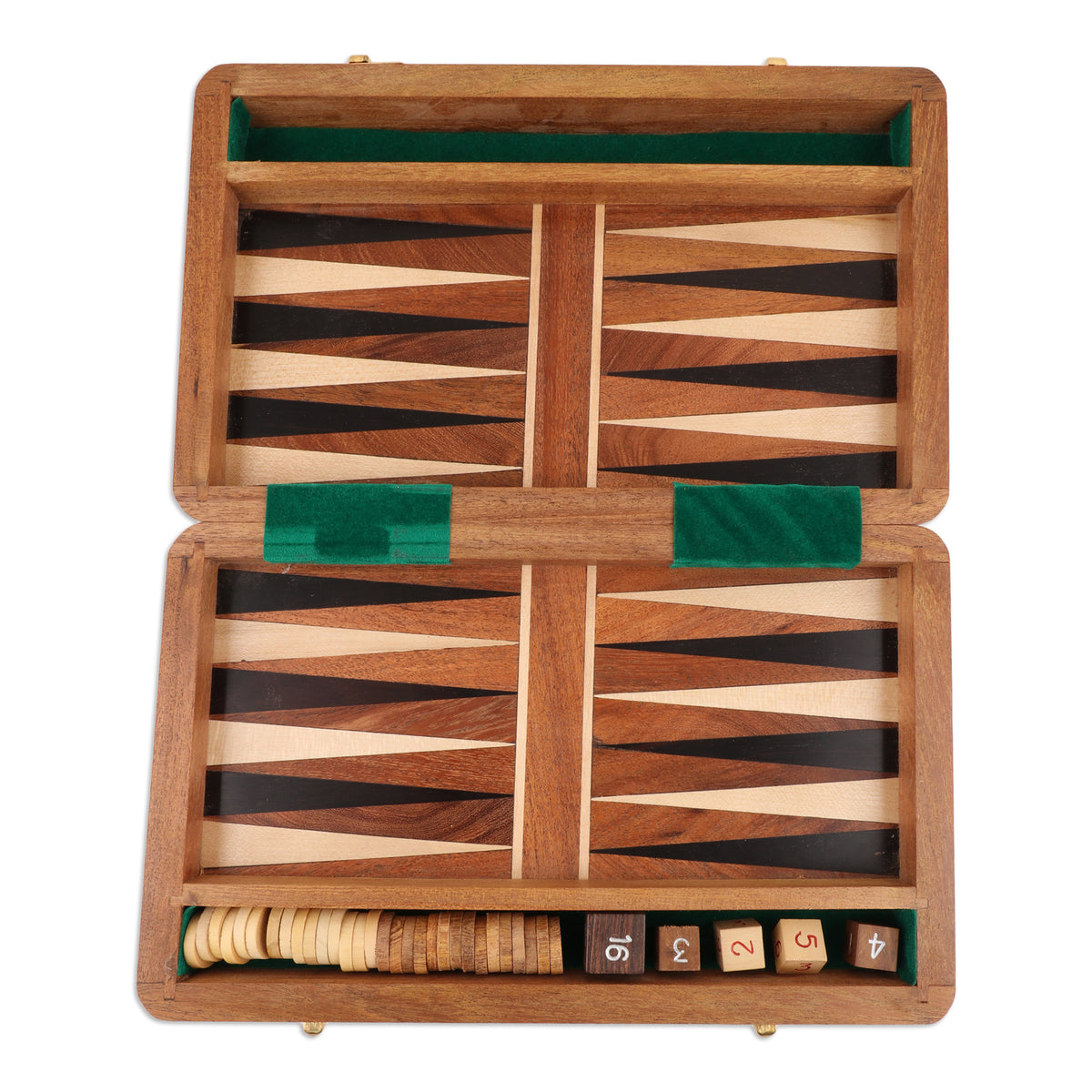 Ancient Fun Wood Backgammon Set