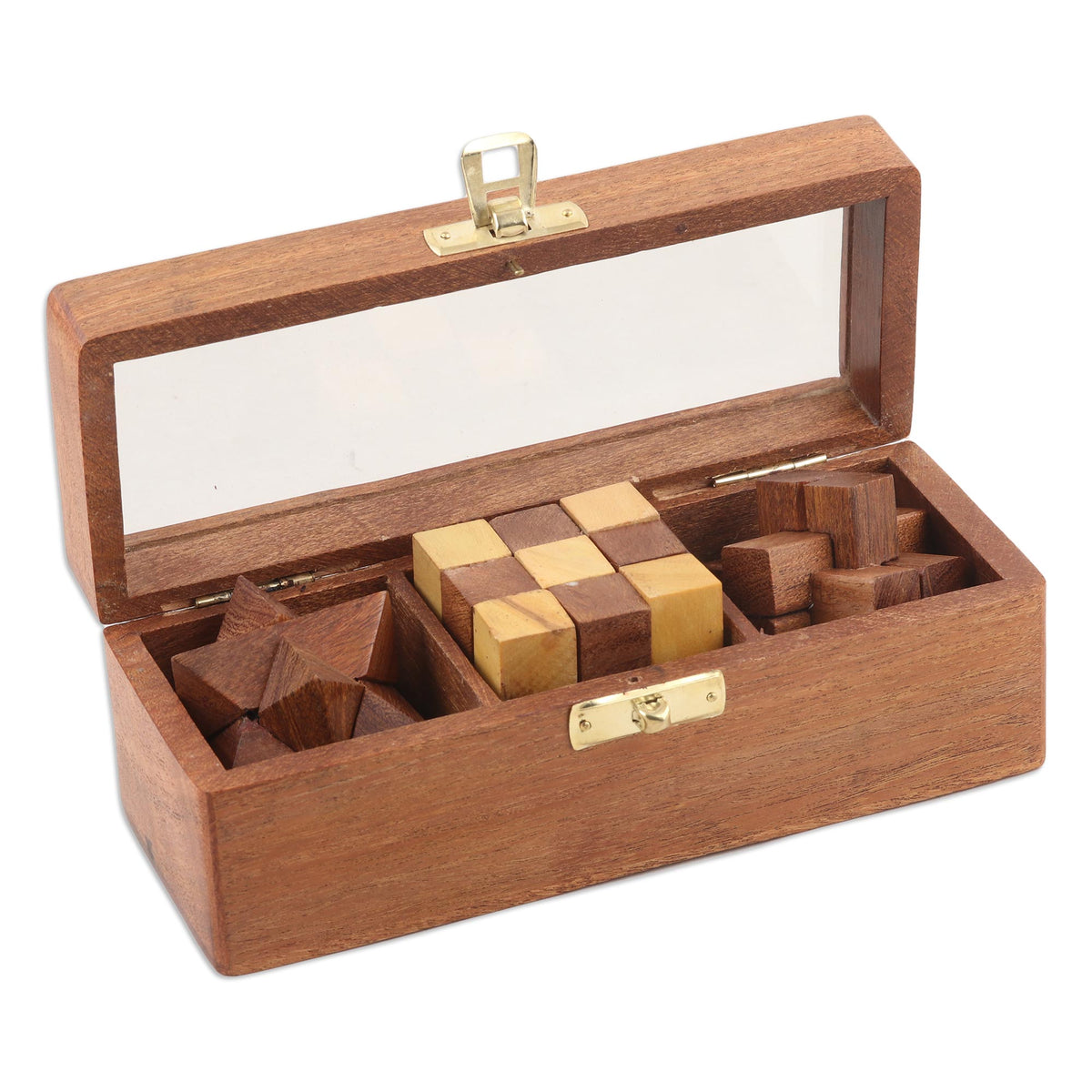 Triple The Fun  Wood Puzzles (Set Of 3)