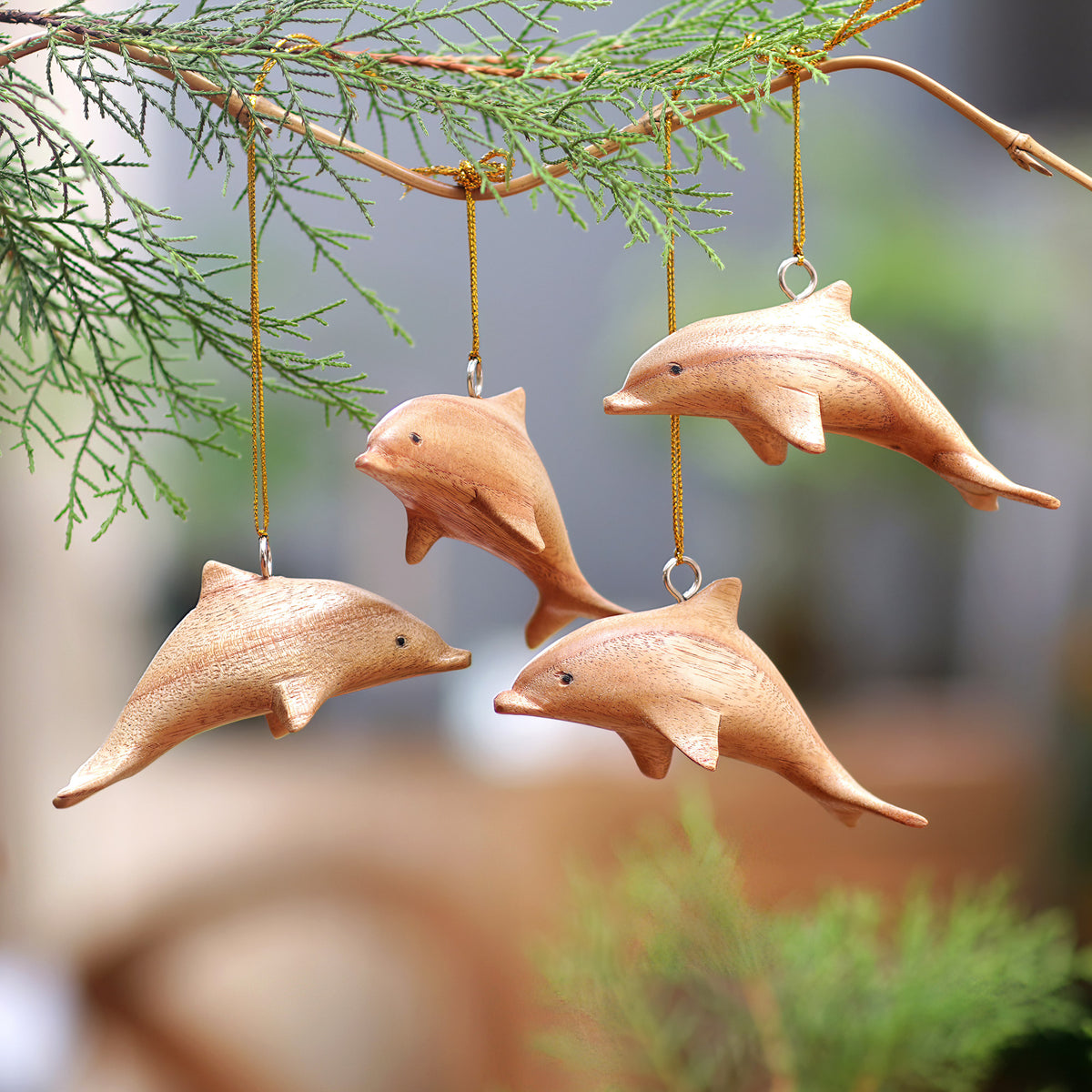 Dolphin Christmas Ornaments (Set of 4) - Marvelous Dolphins