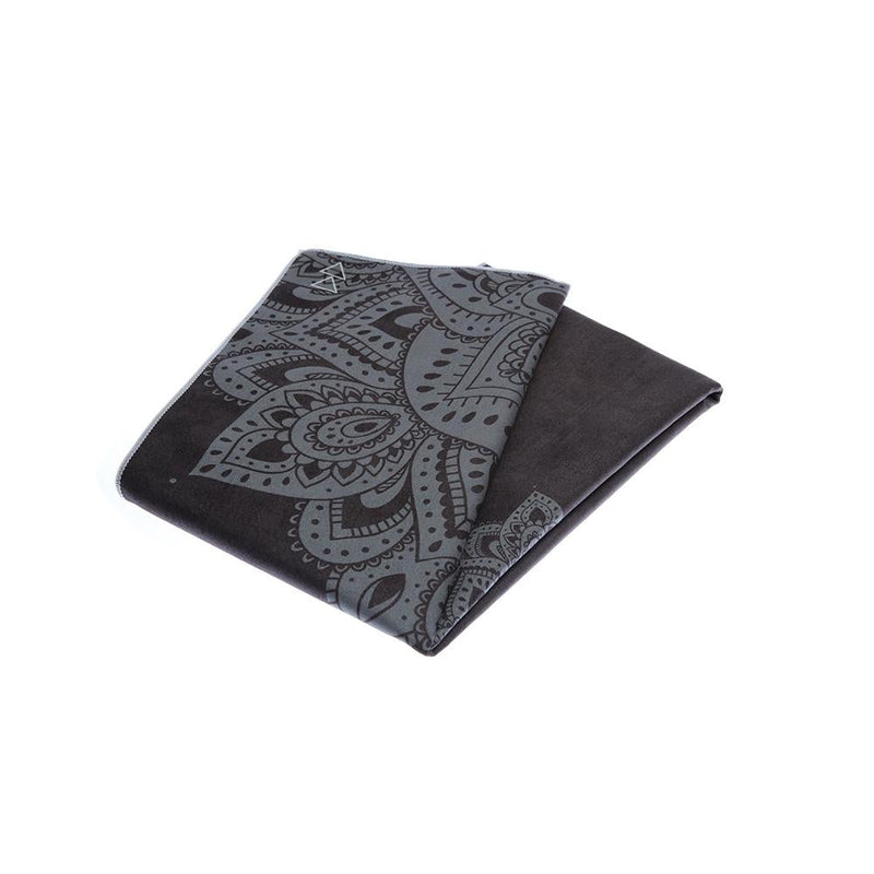 Yoga Mat Towel, Mandala Black