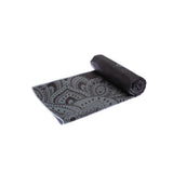 Yoga Mat Towel, Mandala Black