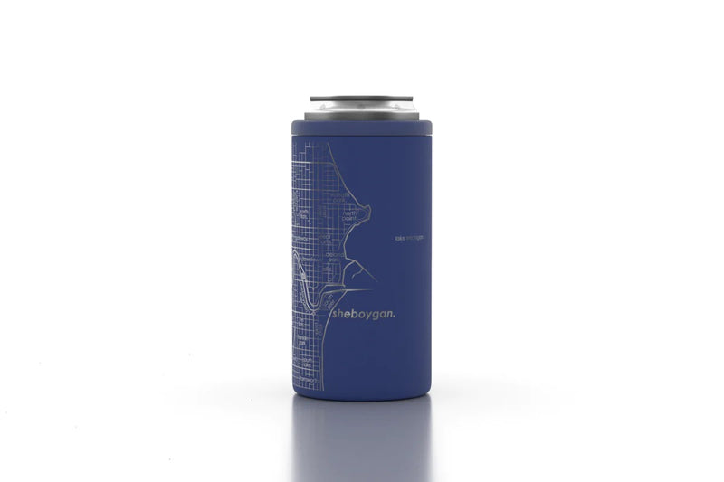 Home Town Map Insulated 16 oz Tall Can Cooler