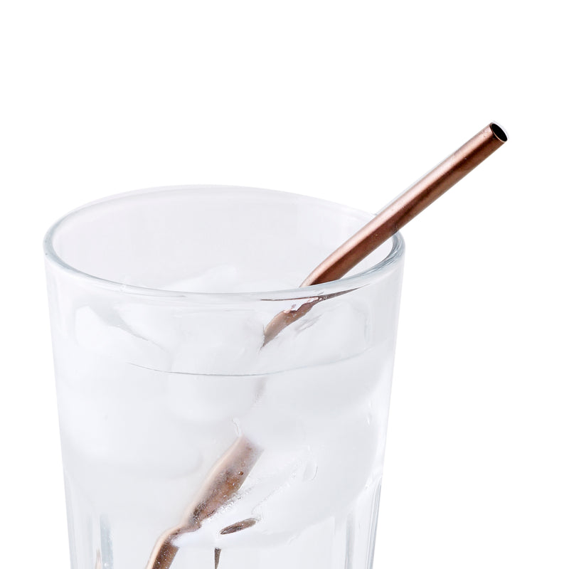 8.5" Stainless Steel Drinking Straws - Set of 2