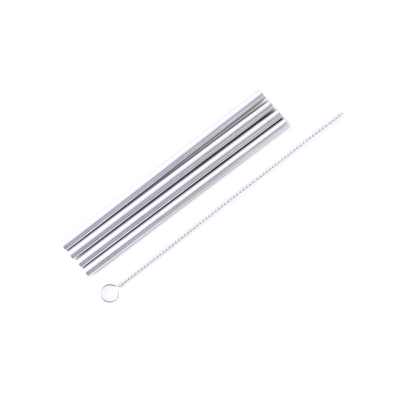 5" Stainless Steel Cocktail Straws - set of 4