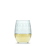 Holiday Sweater Stemless Wine Glasses - Set of 4