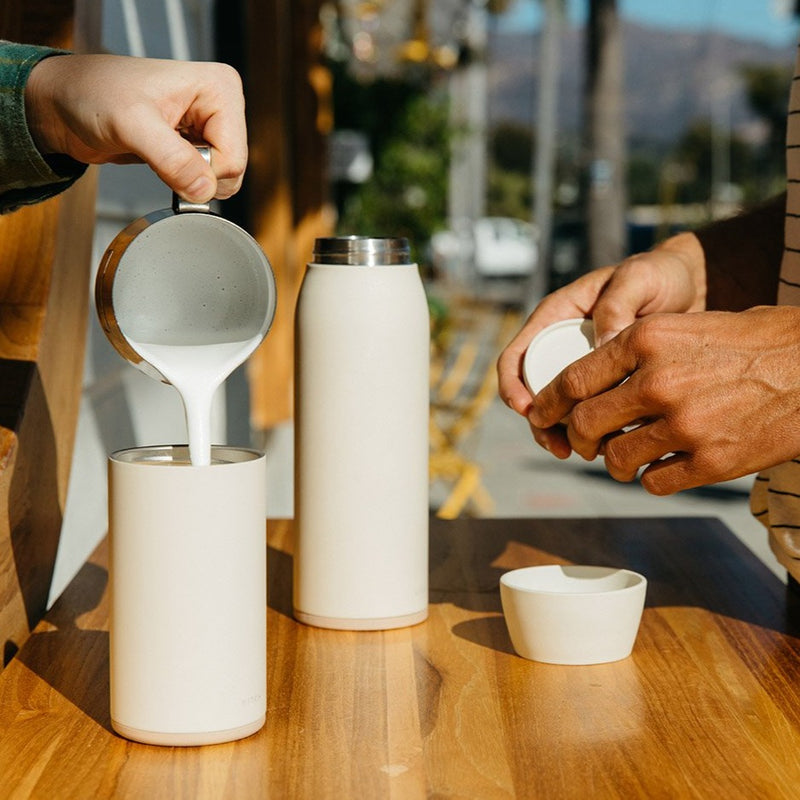 Barista approved water bottle and cup