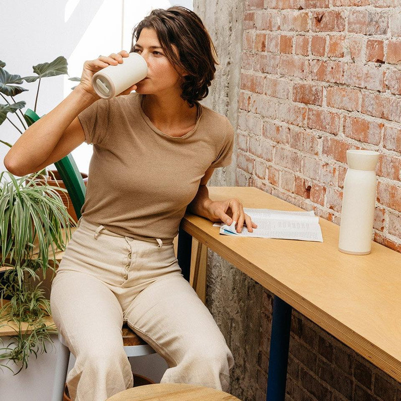 Barista-approved water bottle and cup