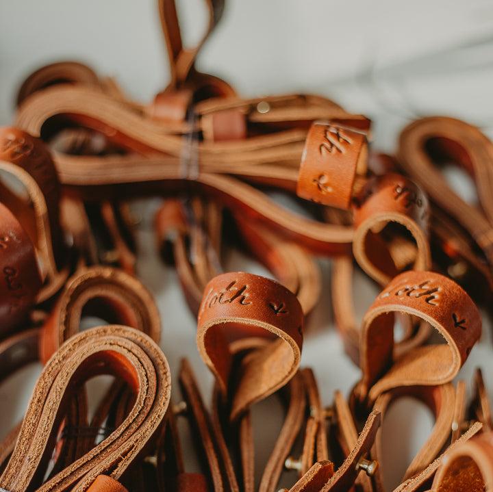 Leather Roll Strap for Blankets