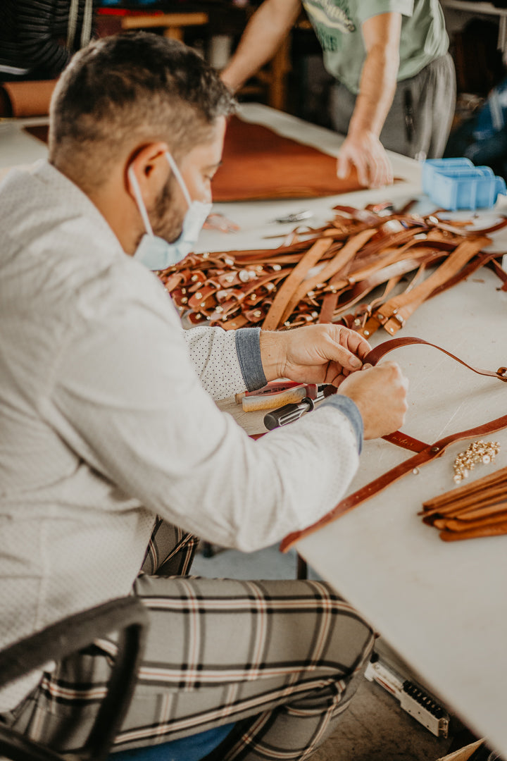 Leather Roll Strap for Blankets