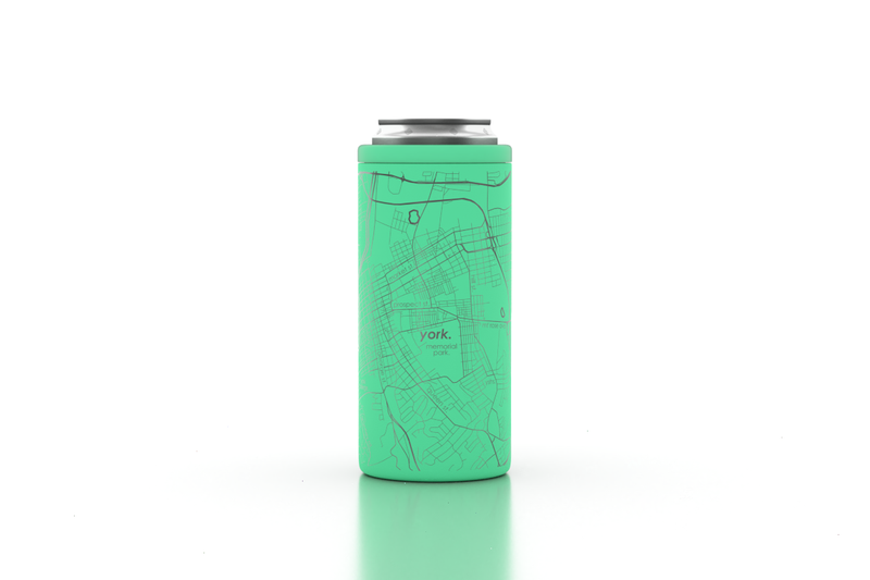 Home Town Map Insulated 12oz Slim Can Cooler